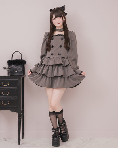 モデル身長：155cm/着用カラー：チャコール