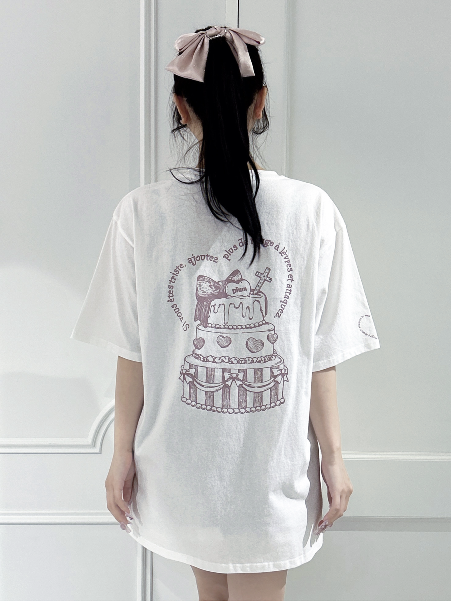 モデル身長:157cm/着用カラー:ホワイト