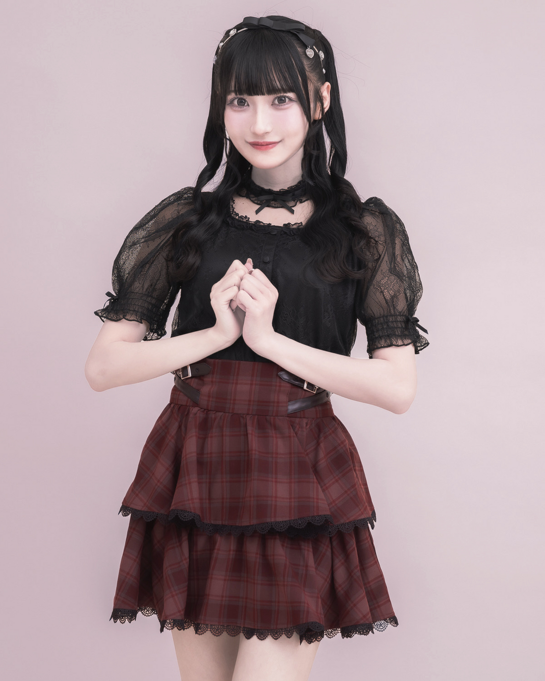 専用 pium ピウム チョーカーフリルハートボタンセットアップ ピンク チョーカーフリルハートボタンセットアップ – pium