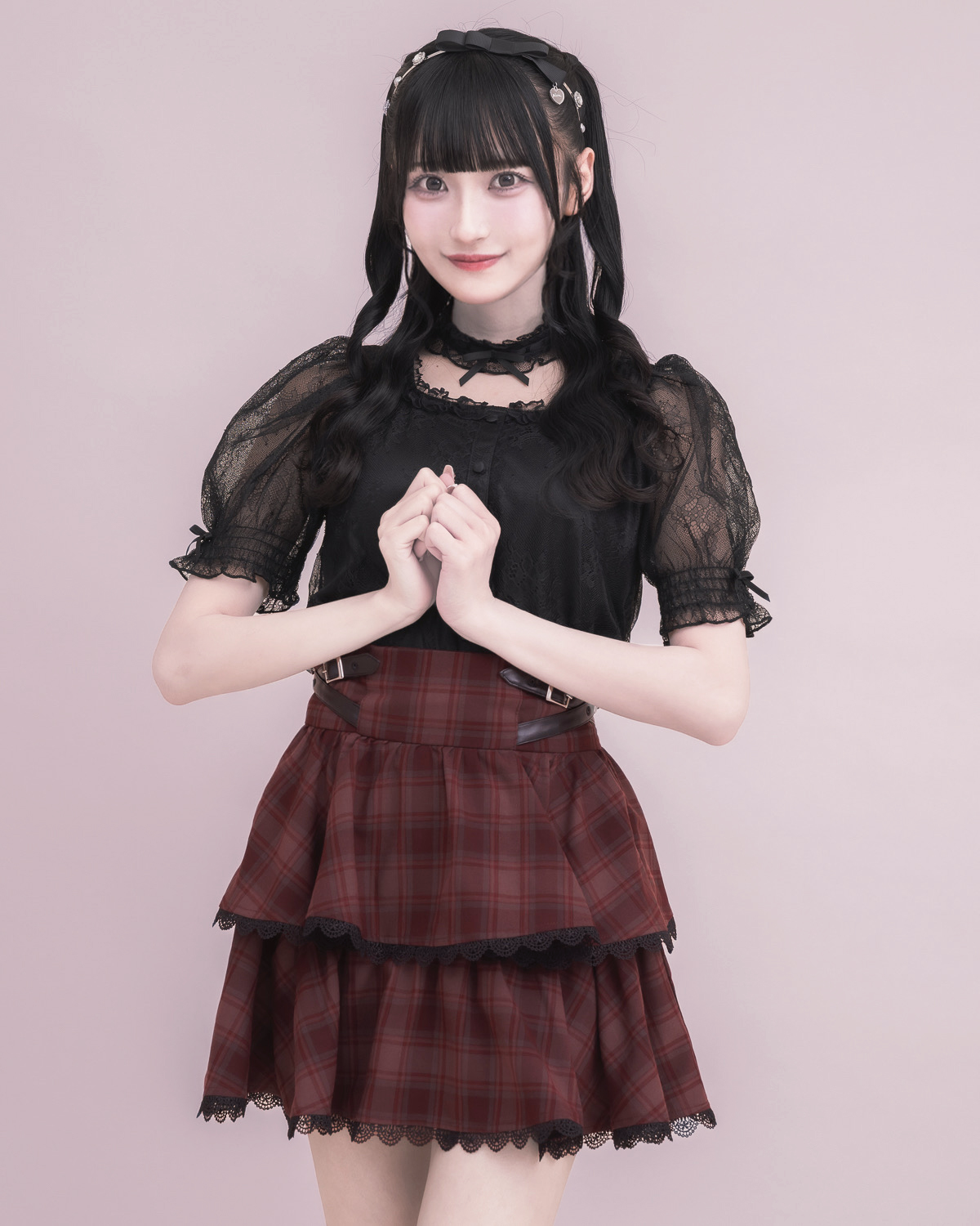 モデル身長:157cm/着用カラー : ブラック