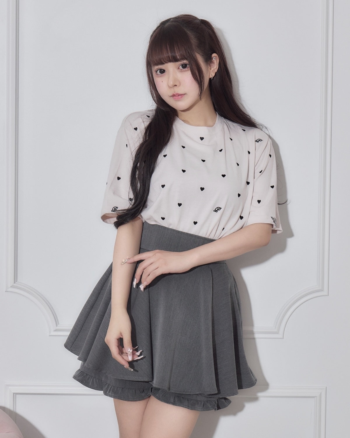 モデル身長:157cm/着用カラー:ピンク