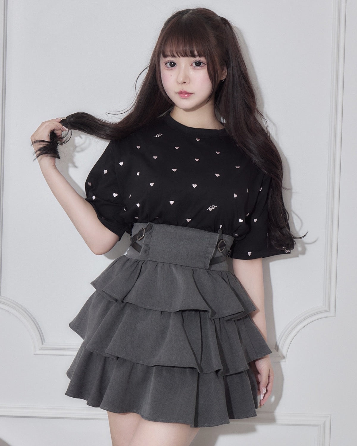 モデル身長:157cm/着用カラー:ブラック