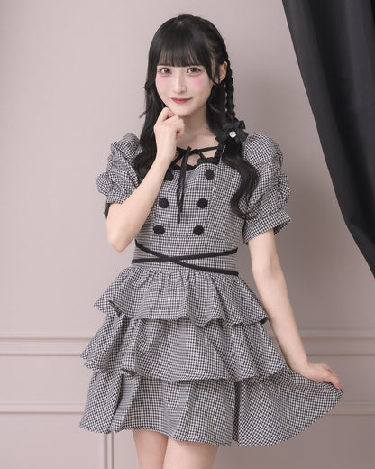 モデル身長：157cm/着用カラー：ギンガム