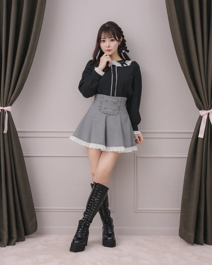 モデル身長：157cm/着用カラー:ギンガム