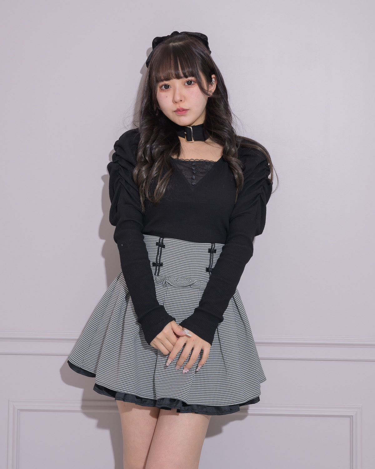 チョーカーベルトカットソー