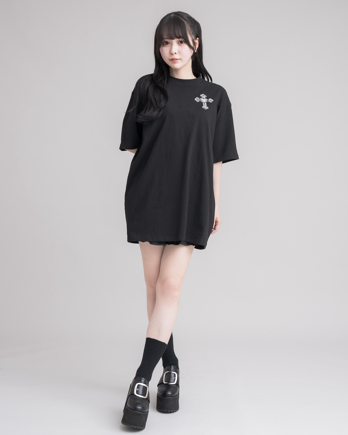 モデル身長：157cm/着用カラー：ブラック