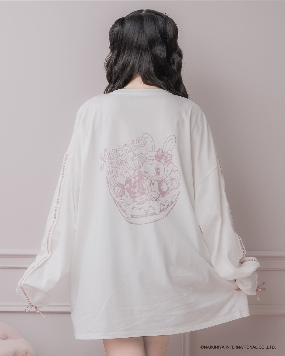 モデル身長：152cm/着用カラー:ホワイト