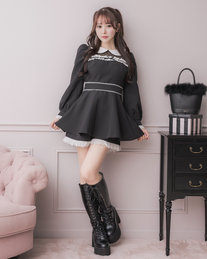 モデル身長：157cm/着用カラー:ブラック