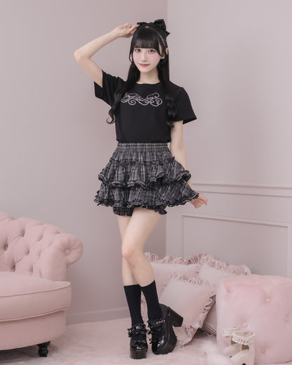 モデル身長：157cm/着用カラー：ブラックチェック
