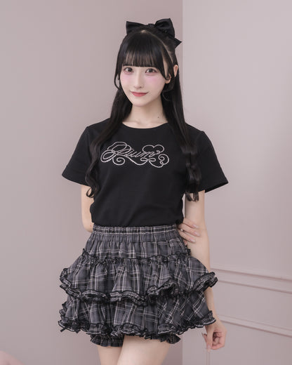 モデル身長：157cm/着用カラー：ブラックチェック