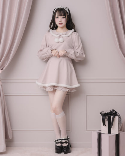 モデル身長：158cm/着用カラー:ピンク