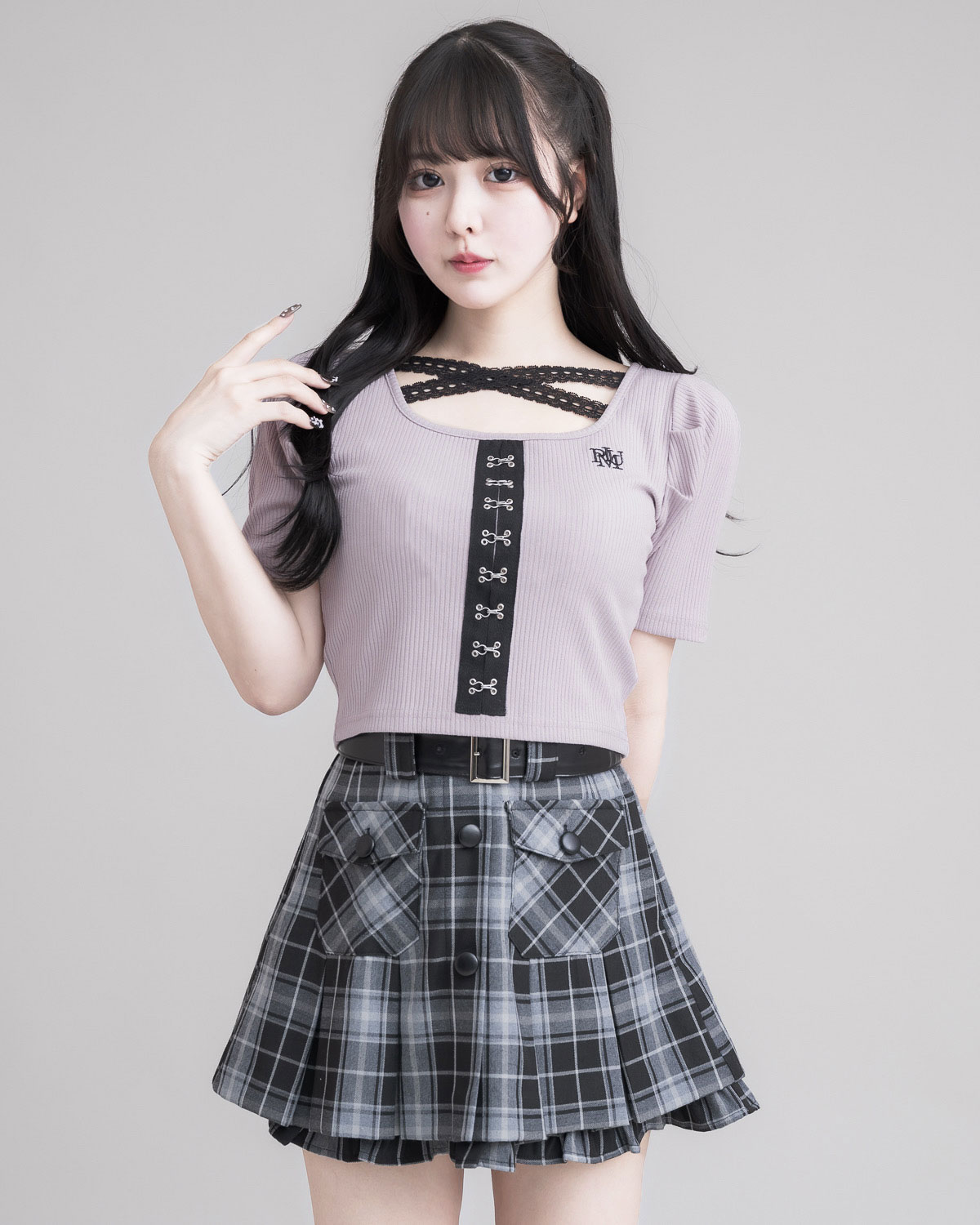 モデル身長:157cm/着用カラー:ピンク