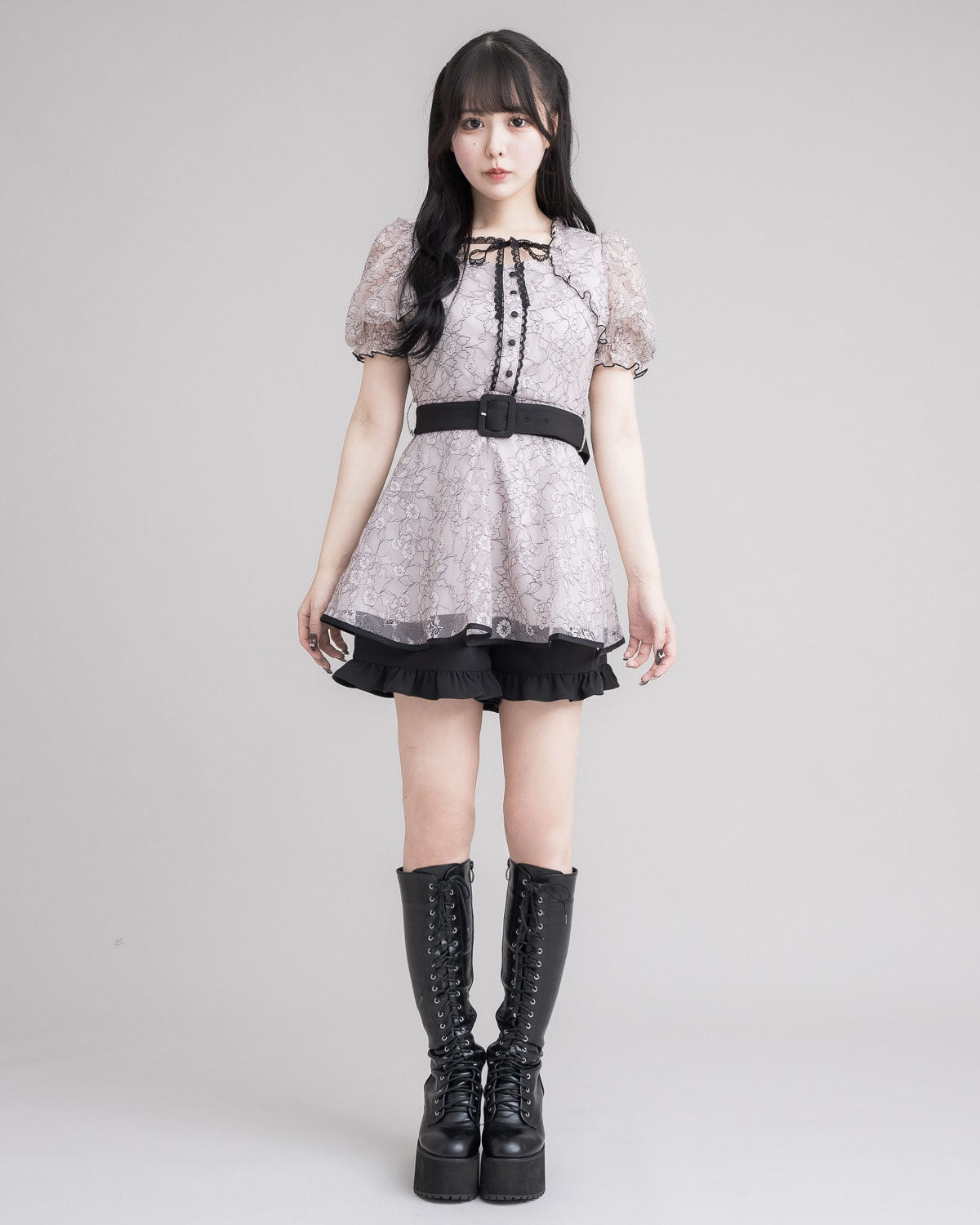 モデル身長:157cm/着用カラー:ピンク