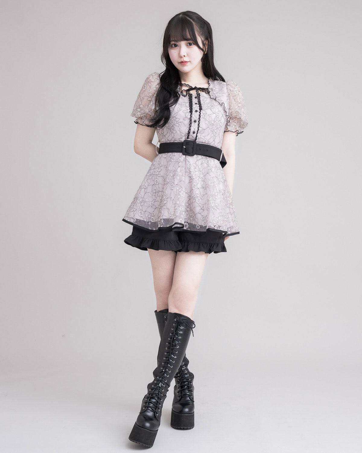 モデル身長:157cm/着用カラー:ピンク