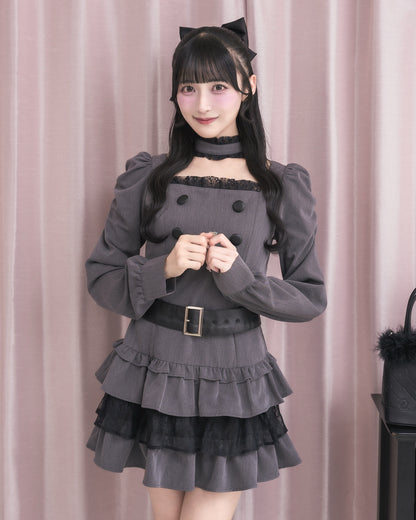 モデル身長：157cm/着用カラー:チャコール