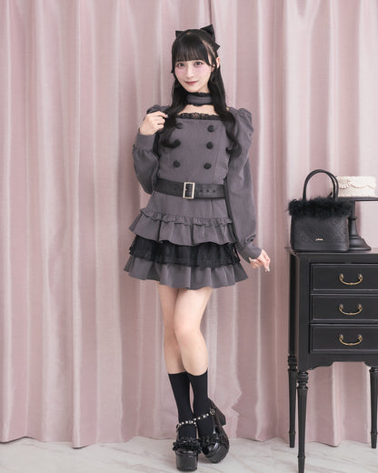 モデル身長：157cm/着用カラー:チャコール