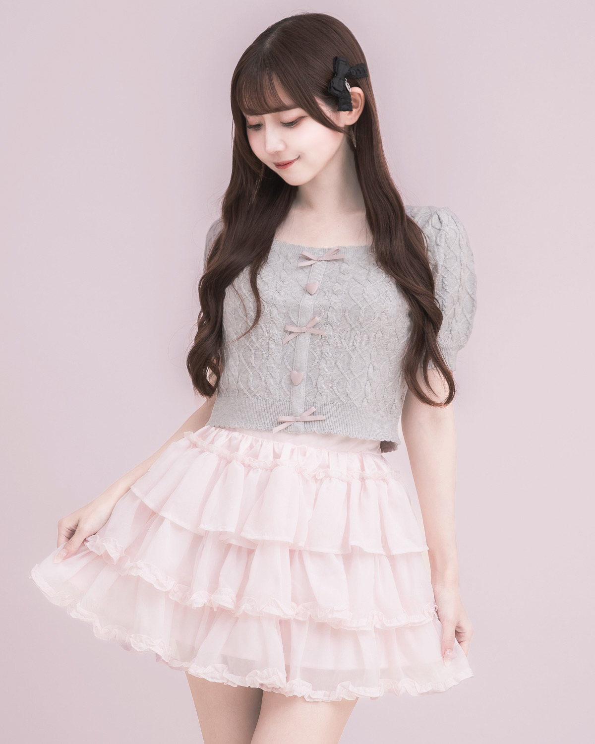 モデル身長:159cm/着用カラー : グレー