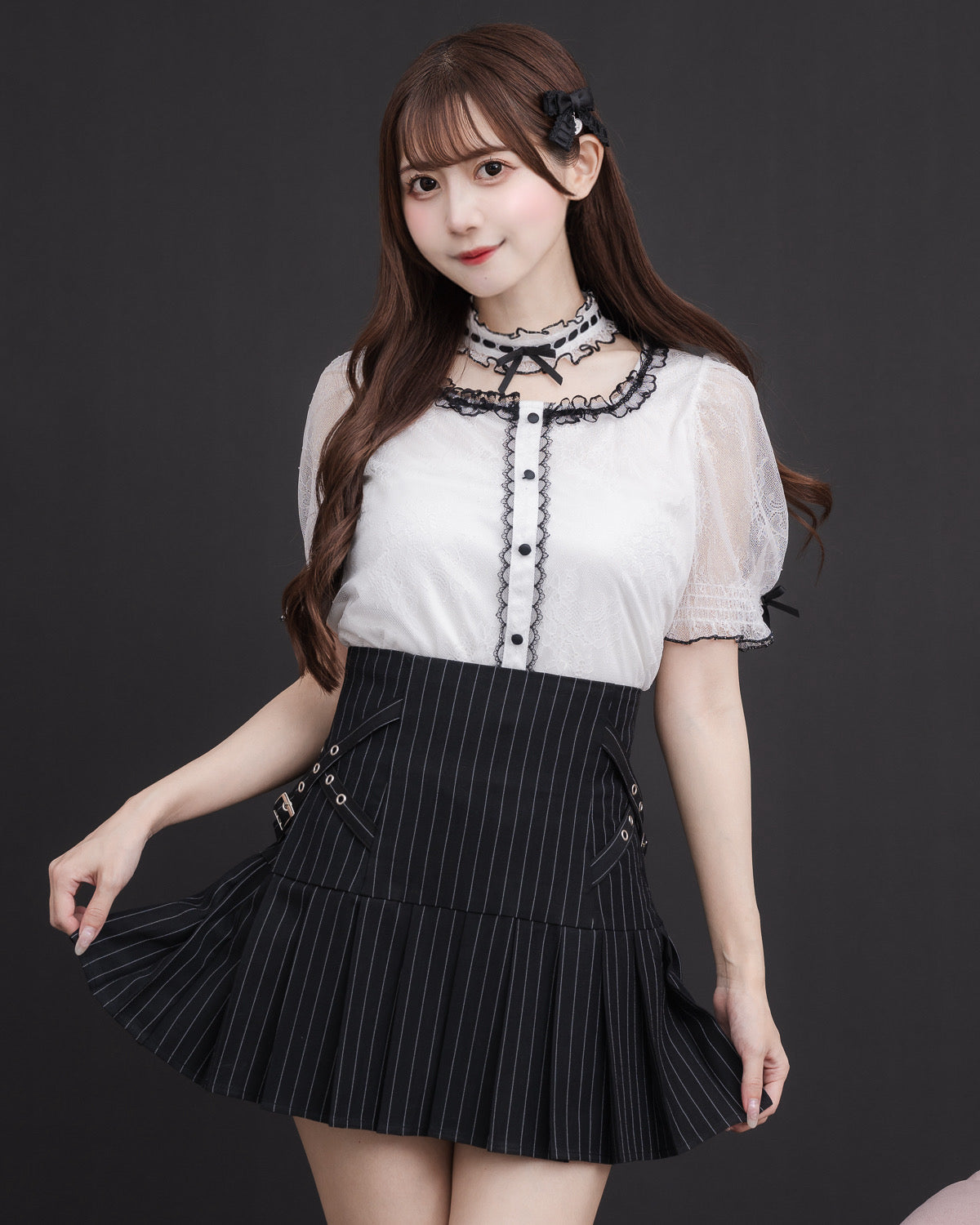 モデル身長:159cm/着用カラー : ホワイト