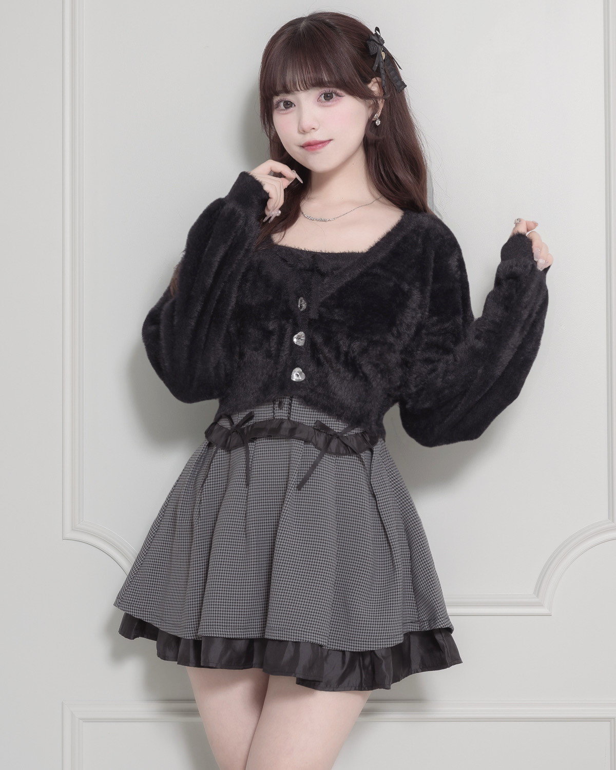 モデル身長:163cm/着用カラー:ミックス