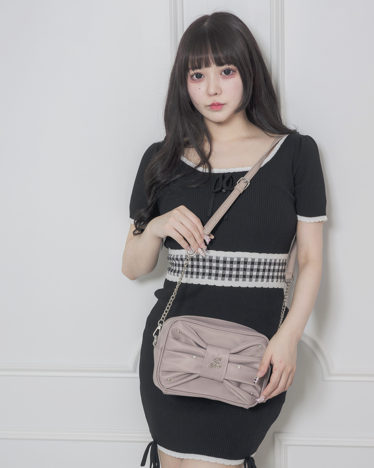 フロントリボンナイロンポシェット