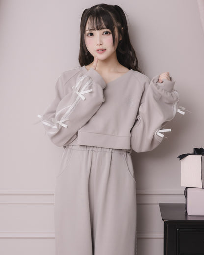 モデル身長：158cm/着用カラー:ラベンダーグレー