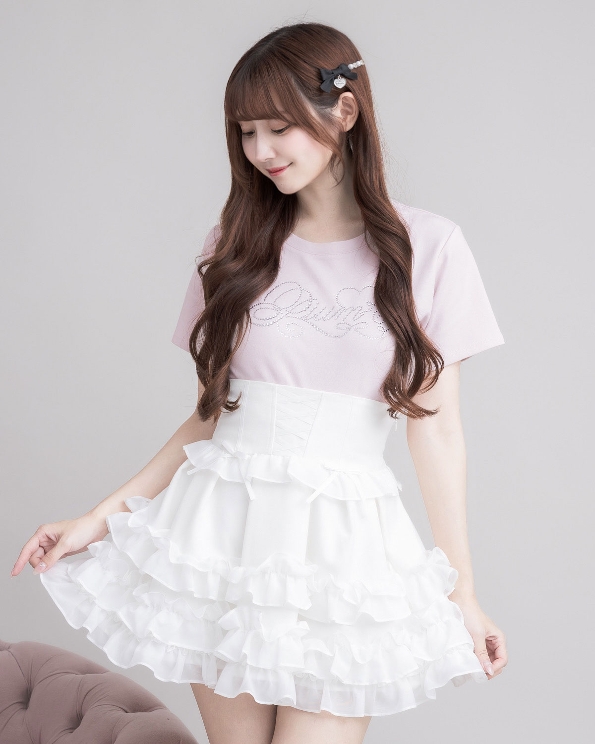 モデル身長:159cm/着用カラー : ピンク