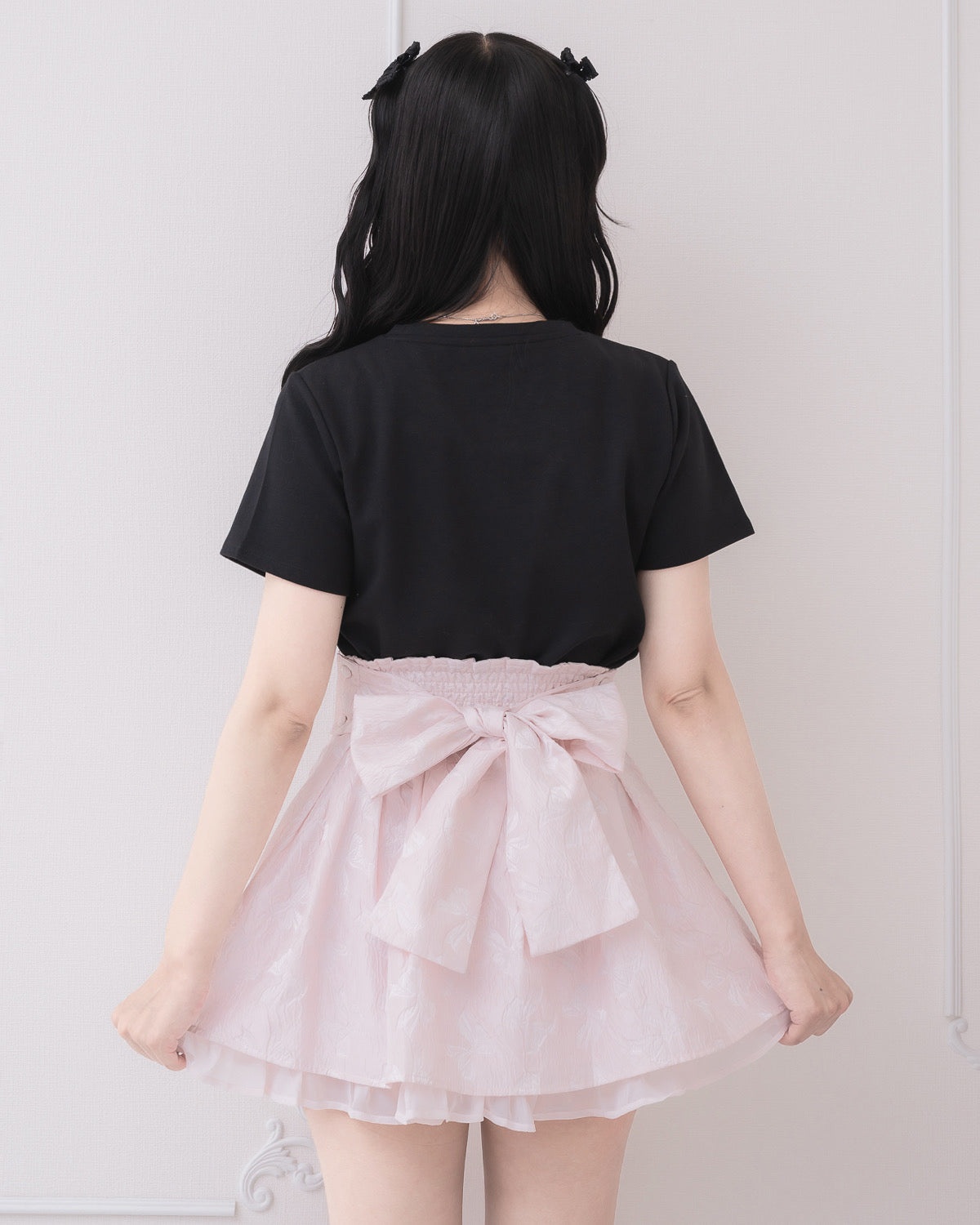モデル身長：162cm/着用カラー:ピンク