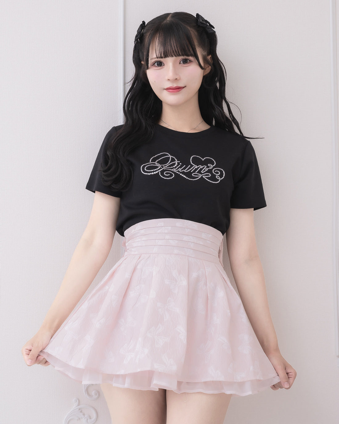 モデル身長：162cm/着用カラー:ピンク