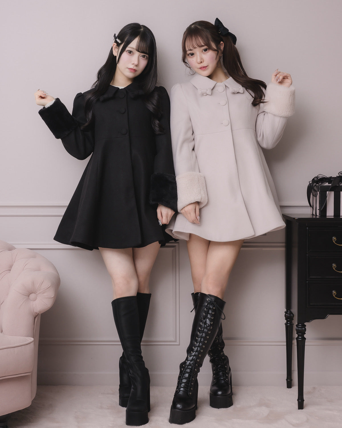 右：Bセット/左：Aセット