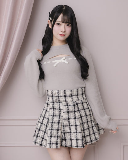 モデル身長：155cm/着用カラー:ブルーグレー