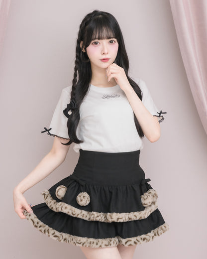モデル身長：155cm/着用カラー：レオパード