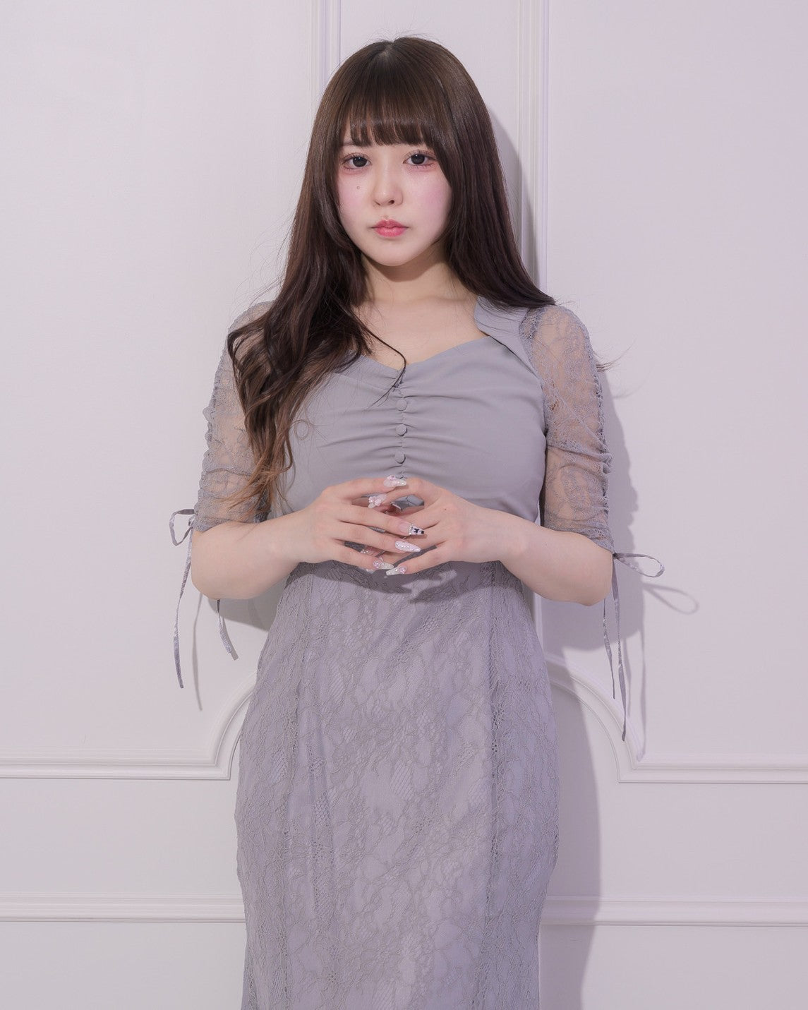 カットアウトマーメイドレースワンピース