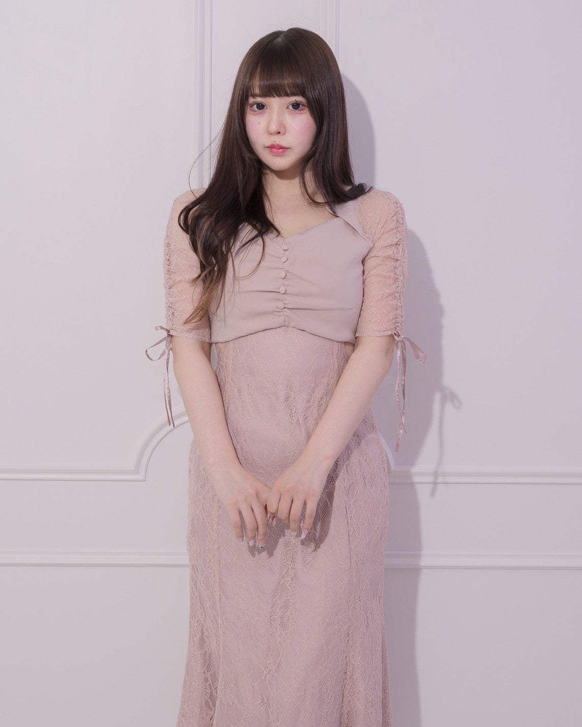 カットアウトマーメイドレースワンピース