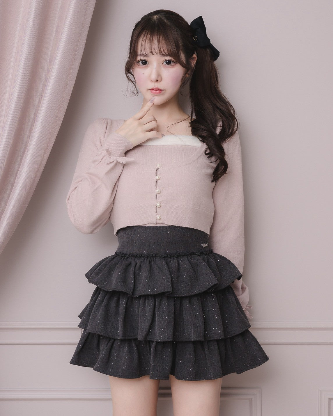 ティアードフリルラメスカート – pium