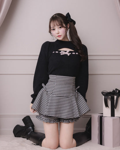 モデル身長：157cm/着用カラー:ブラック