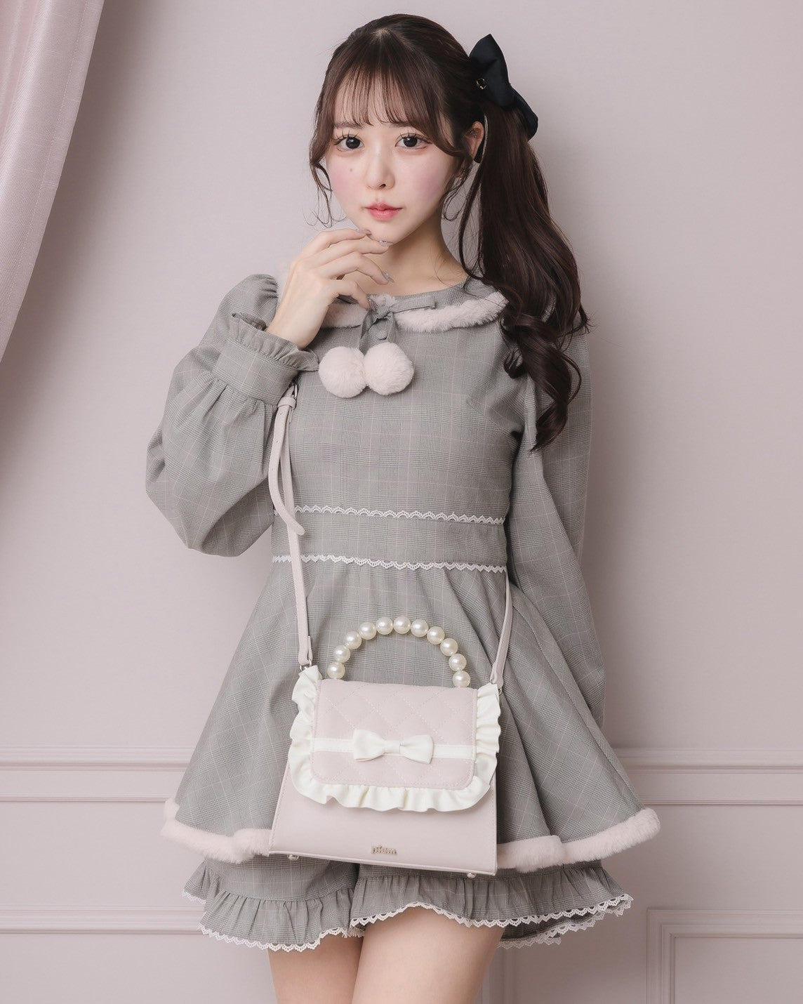 フロントリボンキルティングフラップバッグ – pium