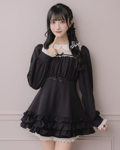 モデル身長：157cm/着用カラー:ブラック