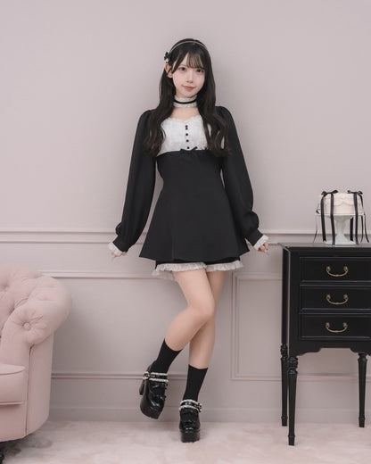 モデル身長：152cm/着用カラー:ブラック