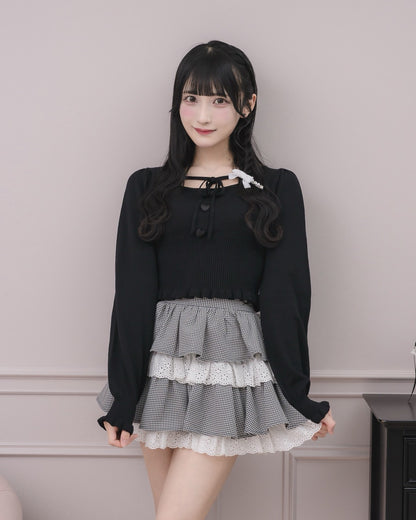 モデル身長：157cm/着用カラー:ギンガム