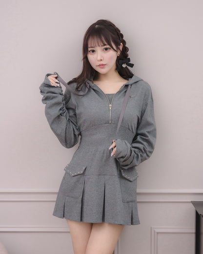 モデル身長：157cm/着用カラー:グレー