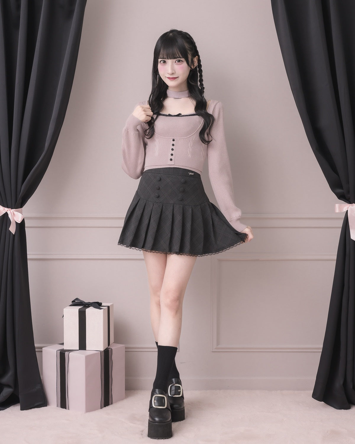 pium ケーブルカーディガン×キャミセット IMG_5088_8edc7538-a467-4641-