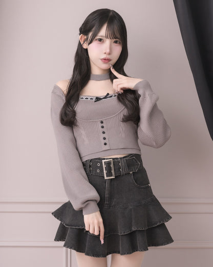 モデル身長：152cm/着用カラー:グレー