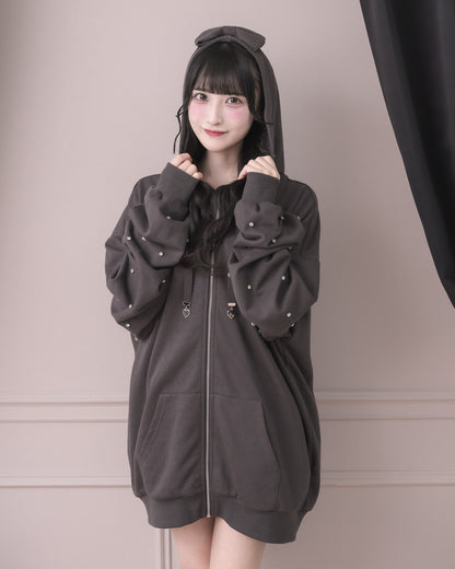 モデル身長：157cm/着用カラー:チャコール