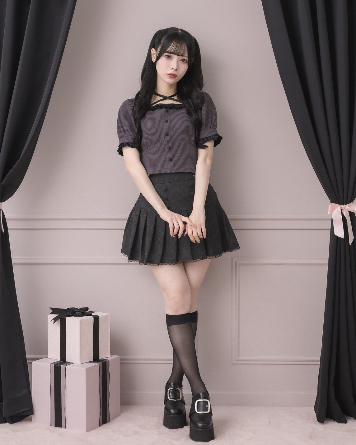 Poom 様 あわ雪フリル ☆5/26(火)お昼12:59まで4点15％OFFSALE☆ワッフルメニーフリル
