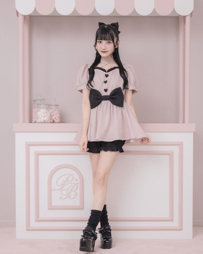 モデル身長：157cm/着用カラー:ピンク