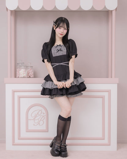 モデル身長：155m/着用カラー：ブラック