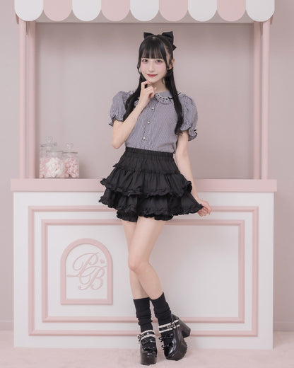 モデル身長：157cm/着用カラー：ギンガム