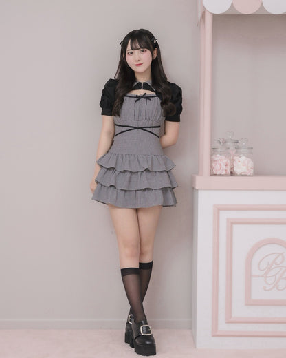 モデル身長：161cm/着用カラー：ギンガム