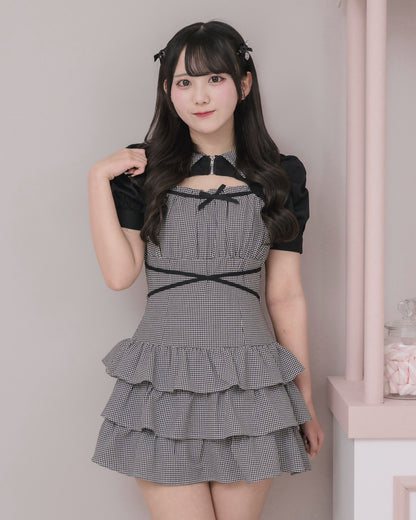 モデル身長：161cm/着用カラー：ギンガム