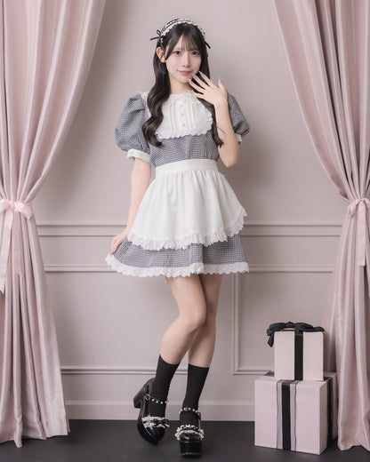 モデル身長：152cm/着用カラー：ギンガム